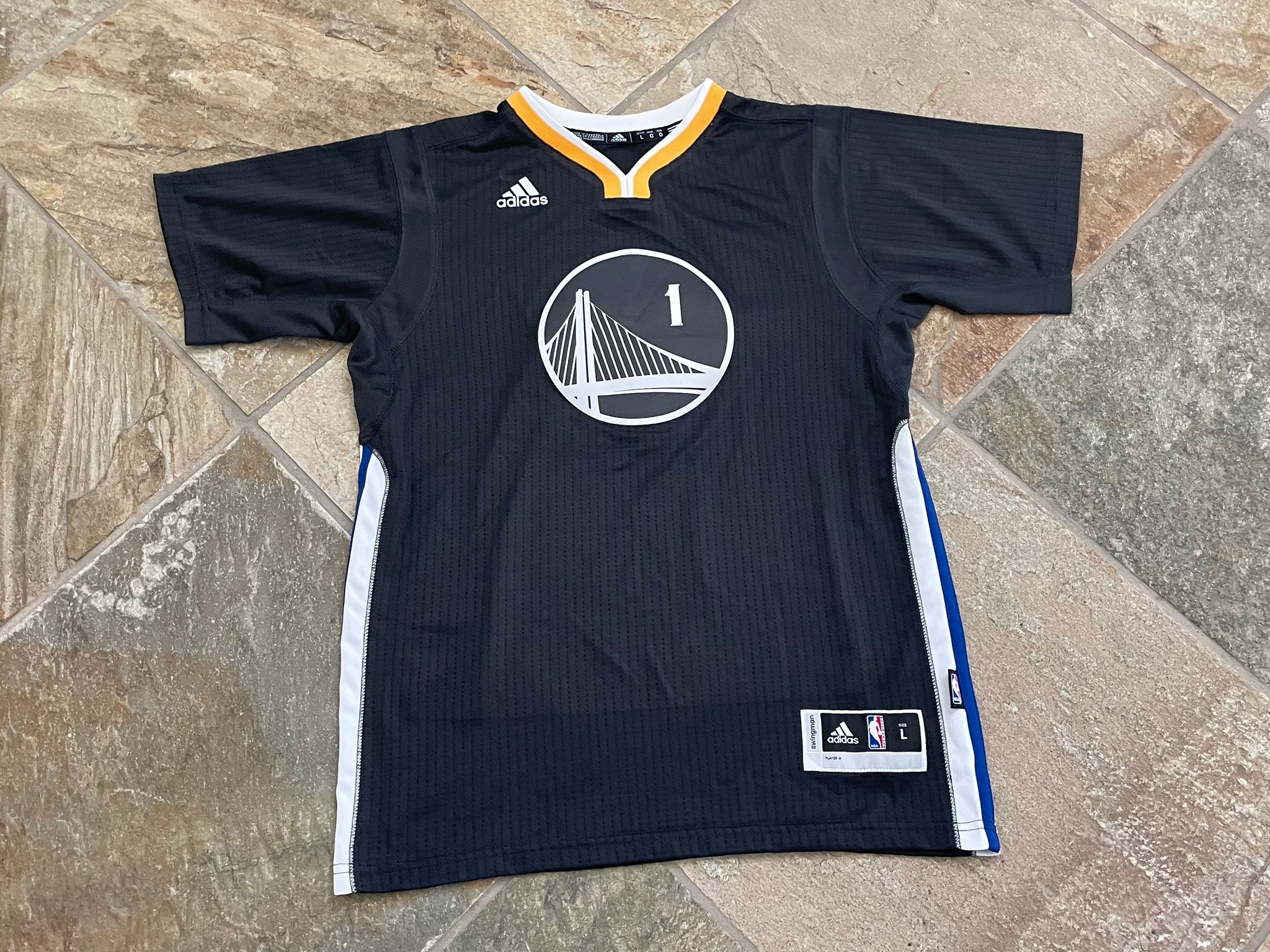 Golden State Warriors Javale McGee Adidas Basketball Jersey Size Yout Stuck In The 90s Sports