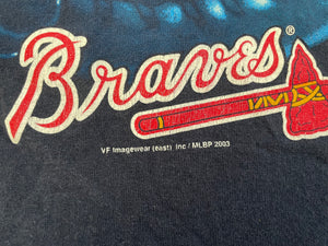 Vintage Atlanta Braves Lee Baseball TShirt, Size Youth Large, 12-14