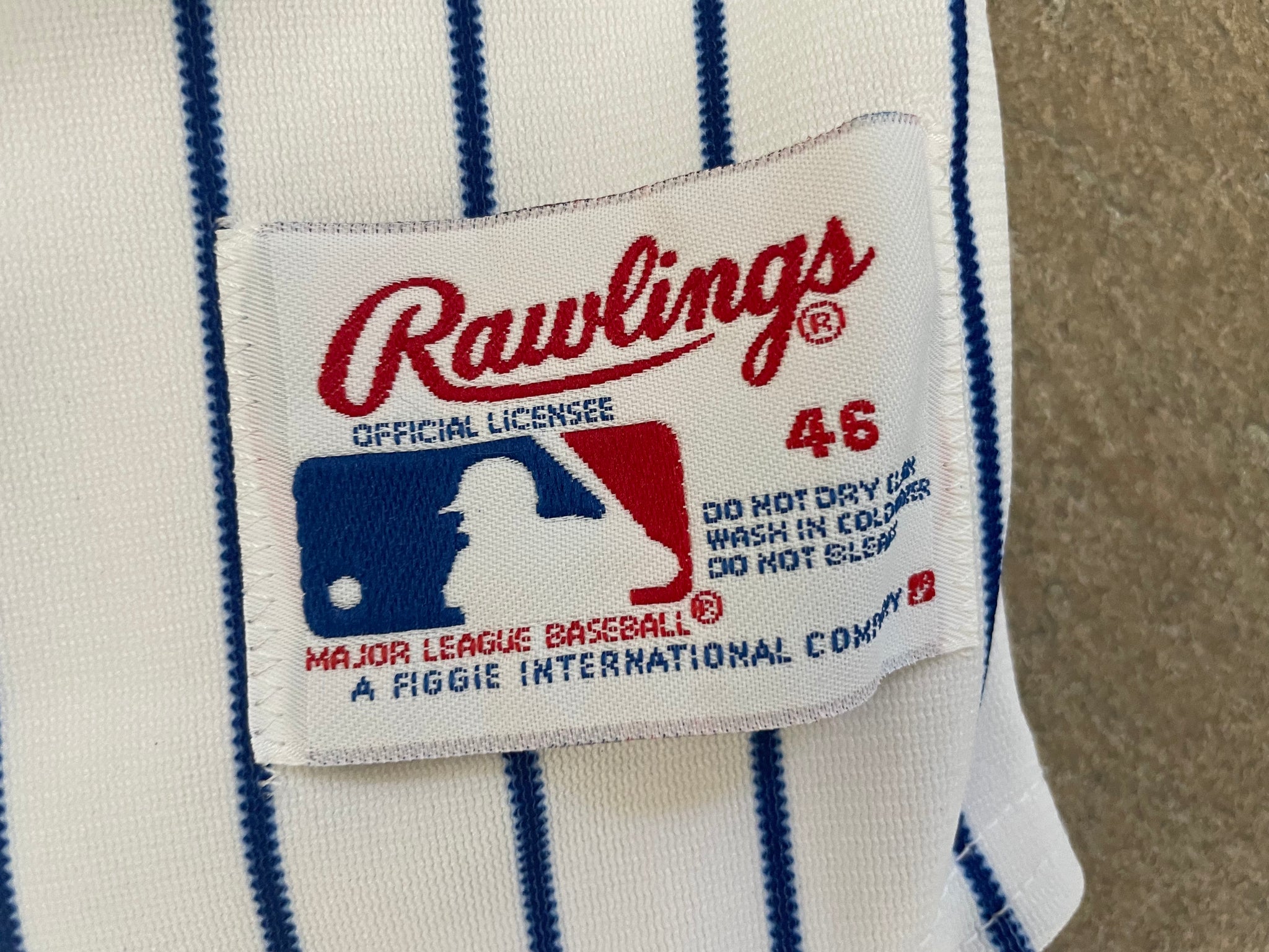 Chicago Cubs Authentic Rawlings MLB Baseball Vintage Jersey Men's 46