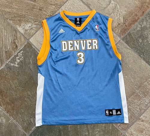 Vintage Denver Nuggets Allen Iverson Adidas Basketball Jersey, Size Youth, XL, 18-20