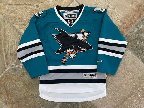 Vintage San Jose Sharks Maska Hockey Jersey Size Medium Blue 90s