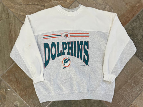 Vintage 90s Miami Dolphins NFL Crewneck Sweatshirt Lee Sport