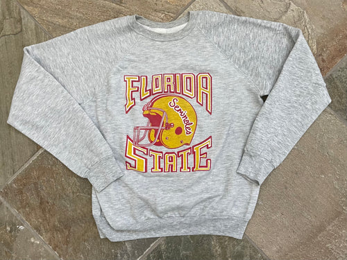 Vintage Florida State Seminoles Football College Sweatshirt, Size Medium