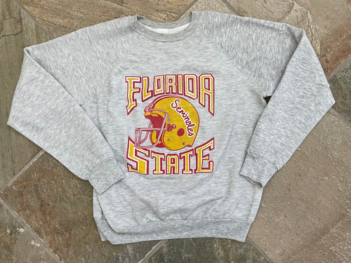 Vintage Florida State Seminoles Football College Sweatshirt, Size Medium