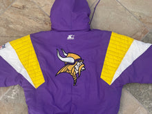 Load image into Gallery viewer, Vintage Minnesota Vikings Starter Parka Football Jacket, Size Large