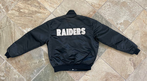 Vintage Los Angeles Raiders Starter Satin Football Jacket, Size XL