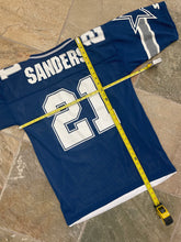 Load image into Gallery viewer, Vintage Dallas Cowboys Deion Sanders Starter Reversible Football Jersey, Size Medium