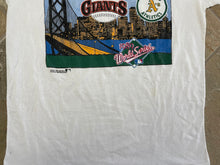 Load image into Gallery viewer, Vintage Oakland A’s SF Giants 1989 World Series Logo 7 Baseball TShirt, Size Medium