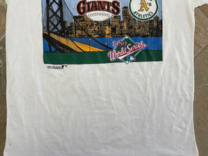 Vintage Oakland A’s SF Giants 1989 World Series Logo 7 Baseball TShirt, Size Medium