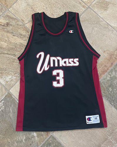 Vintage UMass Minutemen Dana Dingle Champion College Basketball Jersey, Size 48, XL