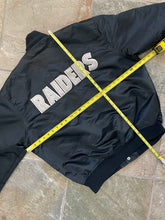 Load image into Gallery viewer, Vintage Los Angeles Raiders Starter Satin Football Jacket, Size XL