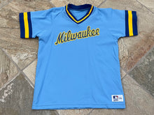Load image into Gallery viewer, Vintage Milwaukee Brewers Sand Knit Baseball Jersey, Size Youth XL