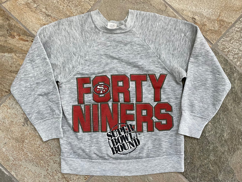 Vintage San Francisco 49ers Super Bowl Football Sweatshirt, Size Small