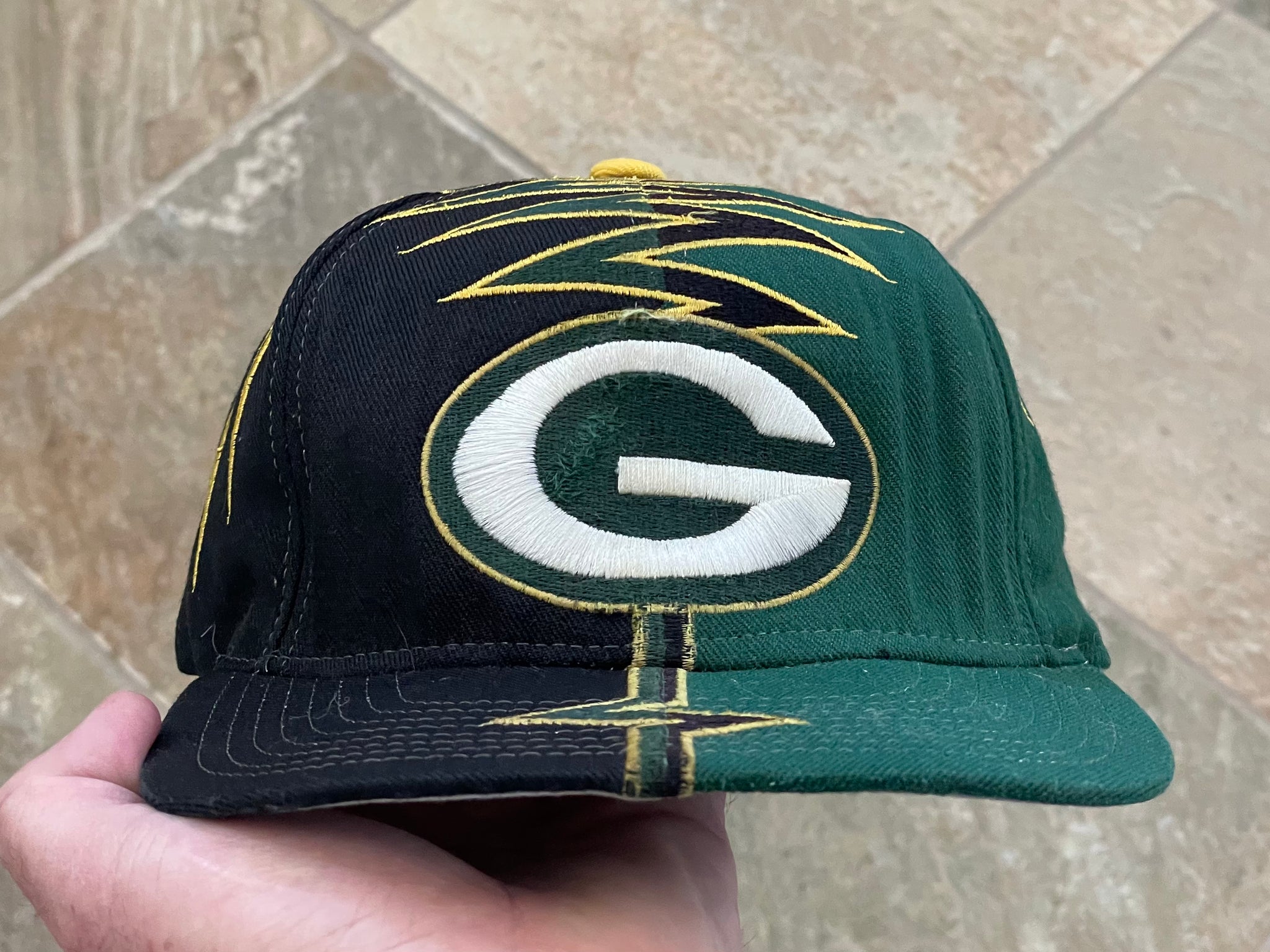 Vintage Green Bay Packers Starter Shockwave Strapback Football Hat 