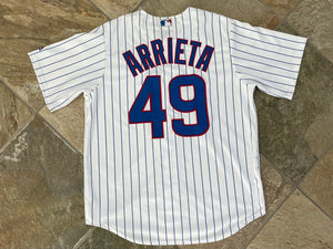 Chicago Cubs Jake Arrieta Majestic Baseball Jersey, Size Large