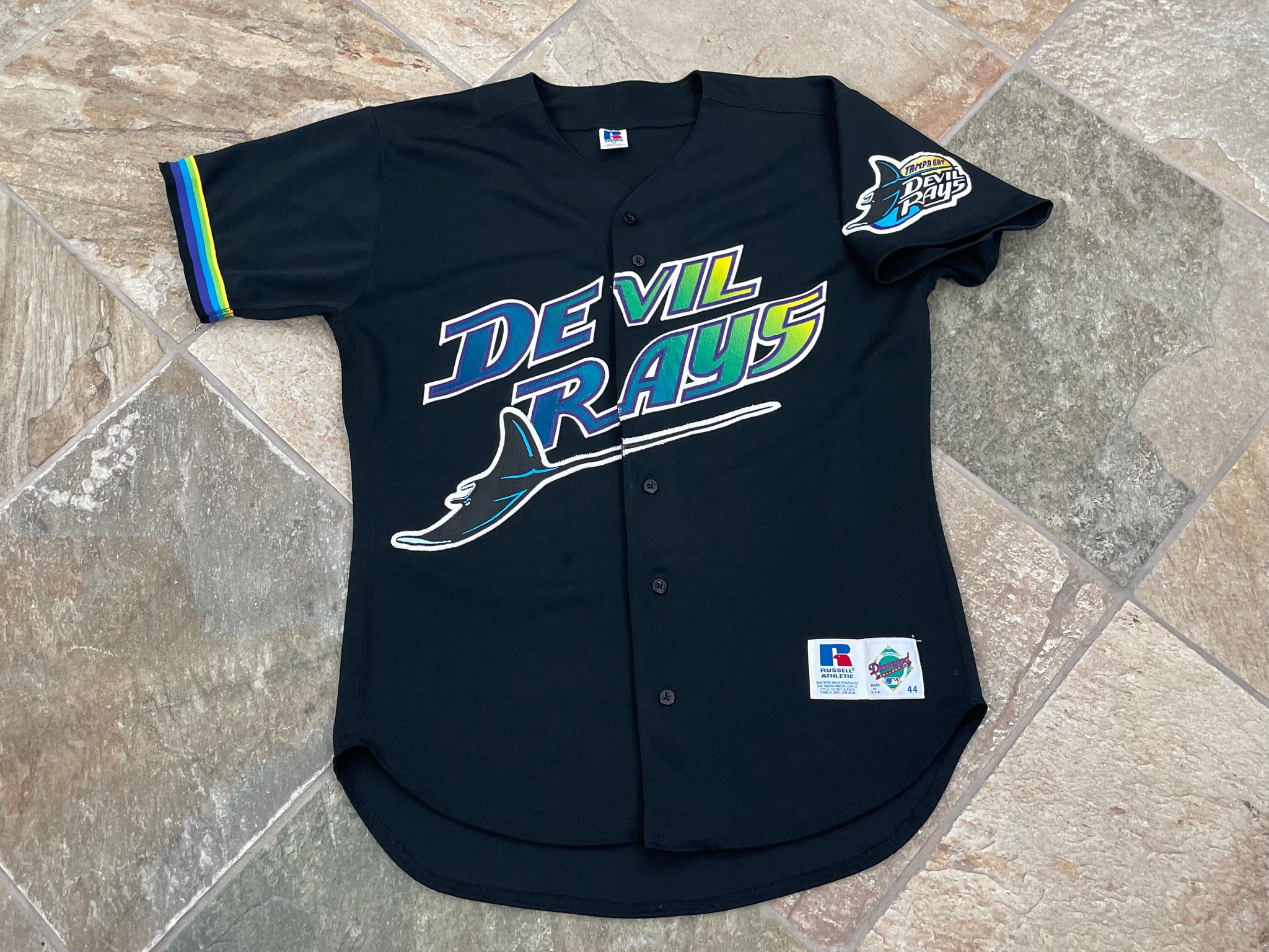 Vintage Tampa selling Bay Devil Rays Jersey Russell Athletic