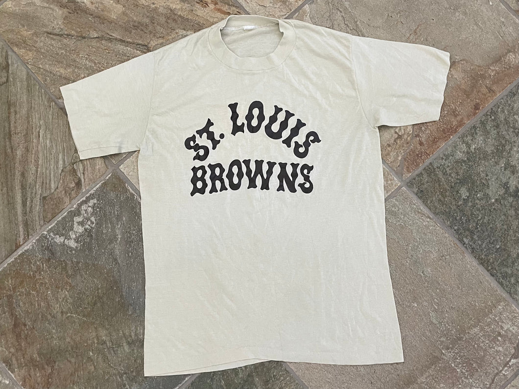 Vintage St. Louis Browns Baseball TShirt, Size Medium