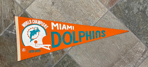Vintage Miami Dolphins 1972 World Champions Football Pennant