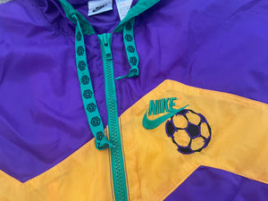 Vintage Nike Soccer Windbreaker Jacket, Size Youth Medium, 10-12 ###