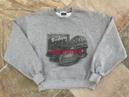 Vintage Ohio State Buckeyes Football College Sweatshirt, Size Large