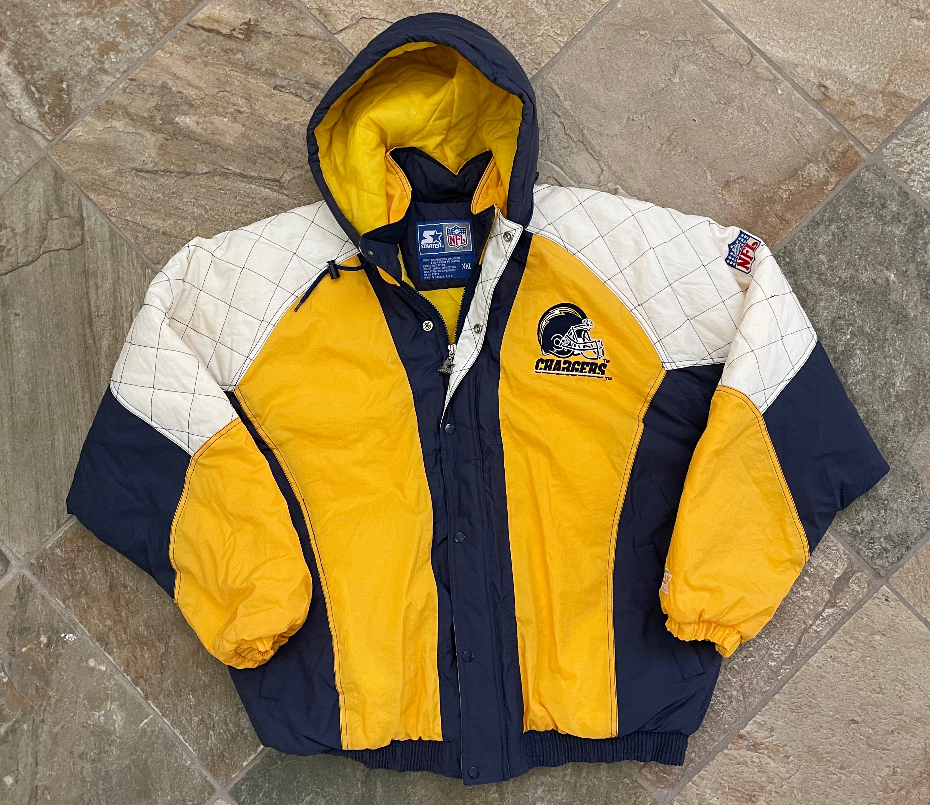 Vintage San Diego Chargers Starter Parka Football Jacket, Size XXL 