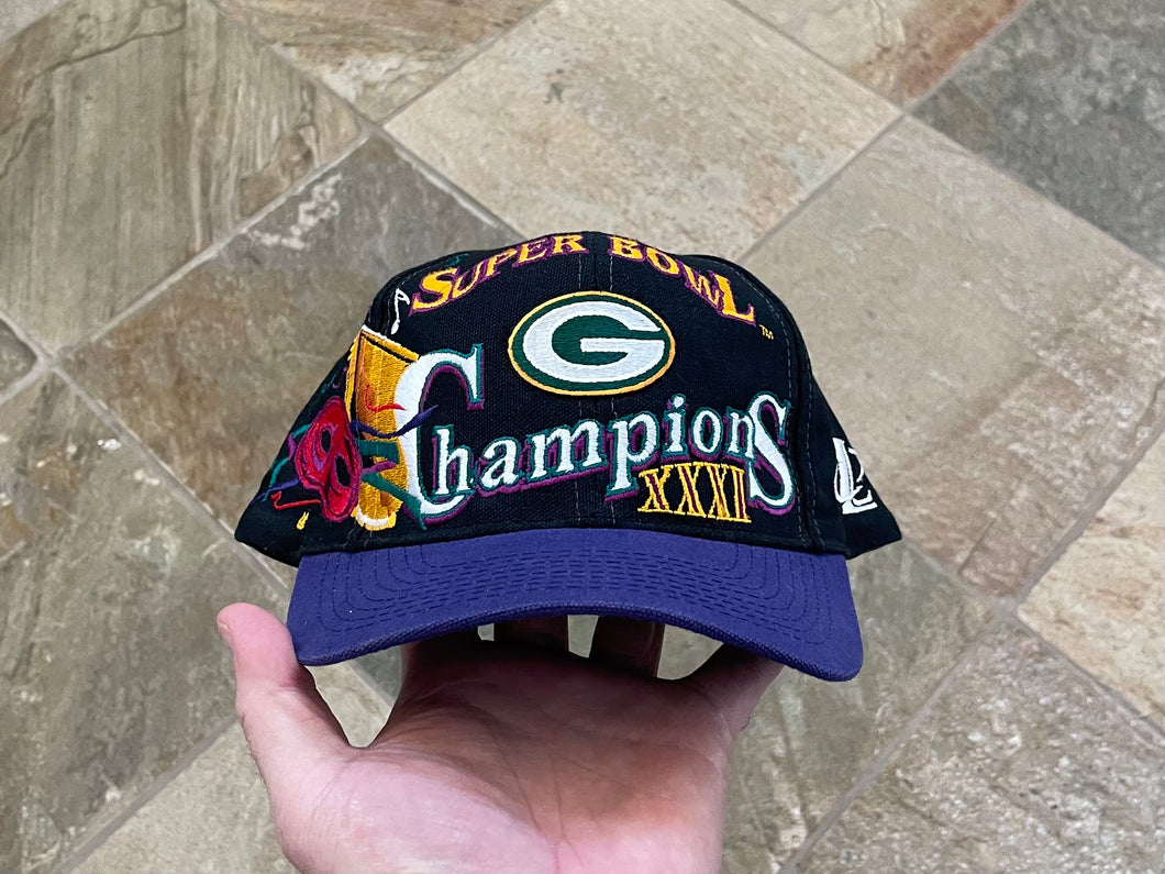 Vintage Green Bay Packers Logo Athletic Super Bowl XXXI Snapback Football Hat