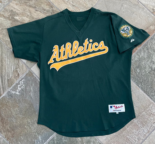 Vintage Oakland Athletics Game Worn Majestic Baseball Jersey, Size XL