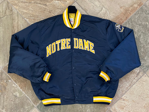 Vintage Notre Dame Fighting Irish Starter Satin College Jacket, Size XXL