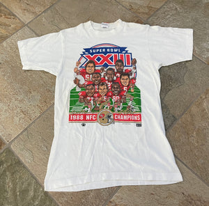 Vintage San Francisco 49ers Super Bowl XXIII Salem Football TShirt, Size Medium