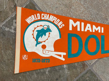 Load image into Gallery viewer, Vintage Miami Dolphins 1972 World Champions Football Pennant