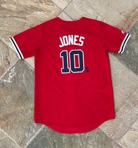 Vintage Atlanta Braves Chipper Jones Majestic Baseball Jersey, Size Youth, XL, 18-20