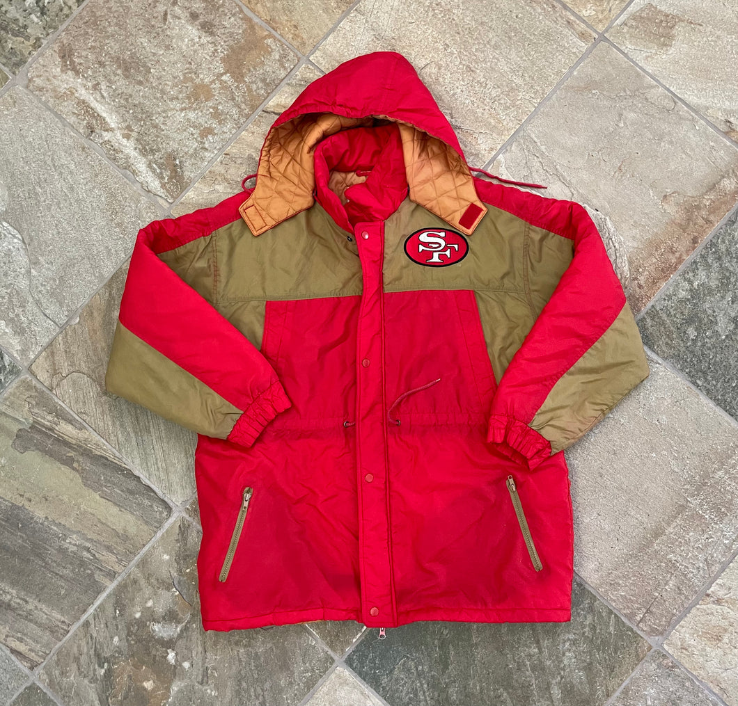 Vintage San Francisco 49ers Chalkline Parka Football Jacket, Size Large