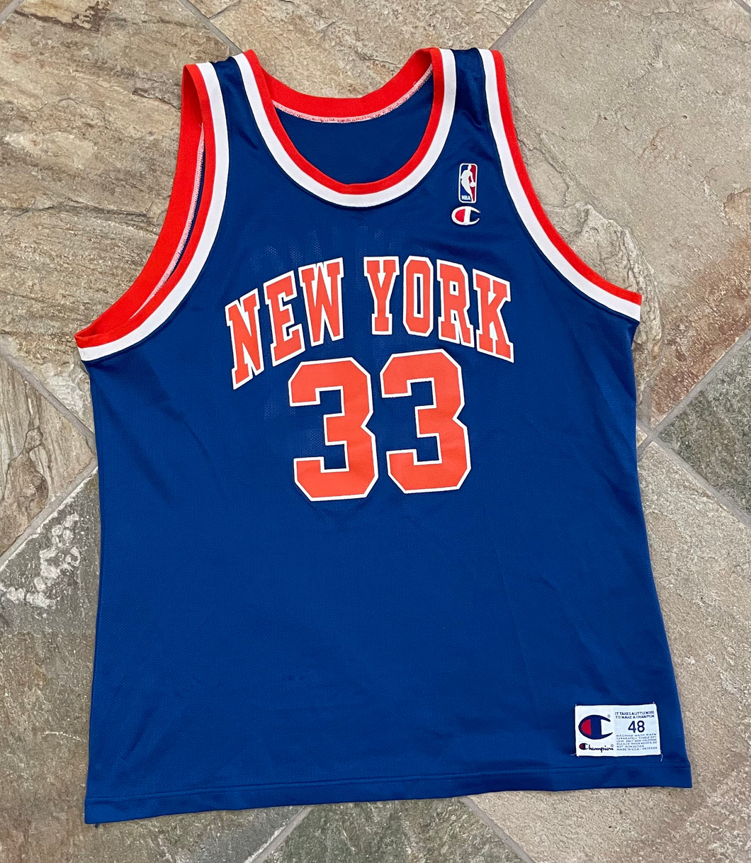 Vintage New York Knicks Patrick Ewing Champion Basketball Jersey