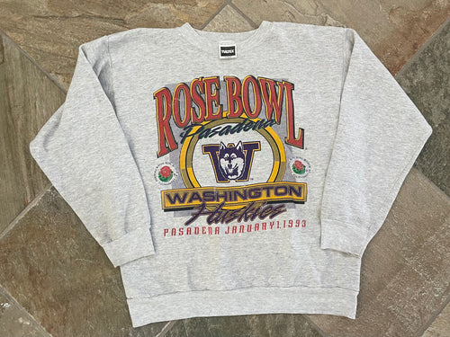 Vintage Washington Huskies Rose Bowl Football College Sweatshirt, Size XL