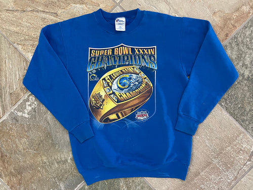 Vintage St. Louis Rams Pro Player Super Bowl Football Sweatshirt, Size Youth XL, 18-20