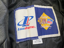 Load image into Gallery viewer, Vintage Super Bowl XXIX Logo Athletic Sharktooth Leather Football Jacket, Size Medium
