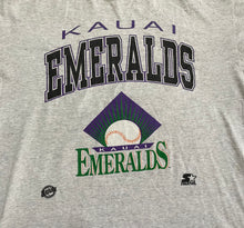 Load image into Gallery viewer, Vintage Kauai Emeralds Hawaii League Starter Baseball TShirt, Size XL