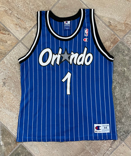 Vintage Orlando Magic Anfernee Hardaway Champion Basketball Jersey, Size 44, Large