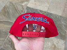 Load image into Gallery viewer, Vintage Philadelphia 76ers Sports Specialties Script Snapback Basketball Hat