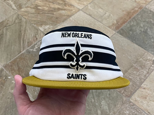 New Orleans Saints Hat - Black Arch Script NFL Snapback - New Era