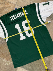Vintage New York Jets Vinny Testaverde Champion Football Jersey, Size 44, Large