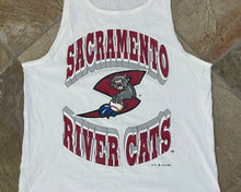 Load image into Gallery viewer, Vintage Sacramento River Cats Tank Top Baseball TShirt, Size Medium