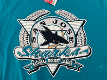 Load image into Gallery viewer, Vintage San Jose Sharks Trench Hockey TShirt, Size Large