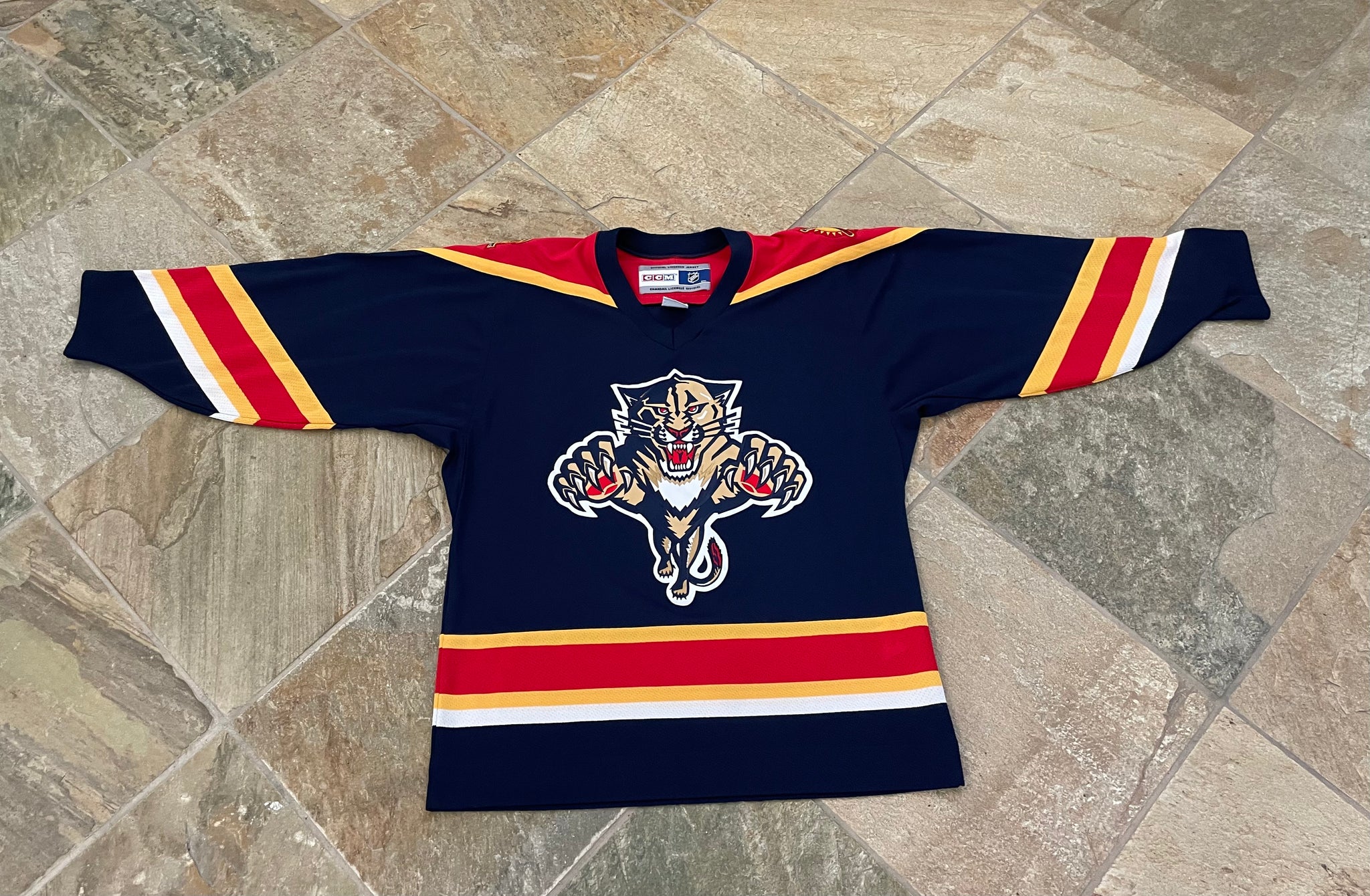 Vintage Florida Panthers CCM Hockey Jersey Size Medium Stuck In The 90s Sports