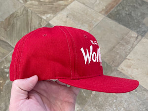 Vintage NC State Wolfpack Sports Specialties Script Snapback College Hat