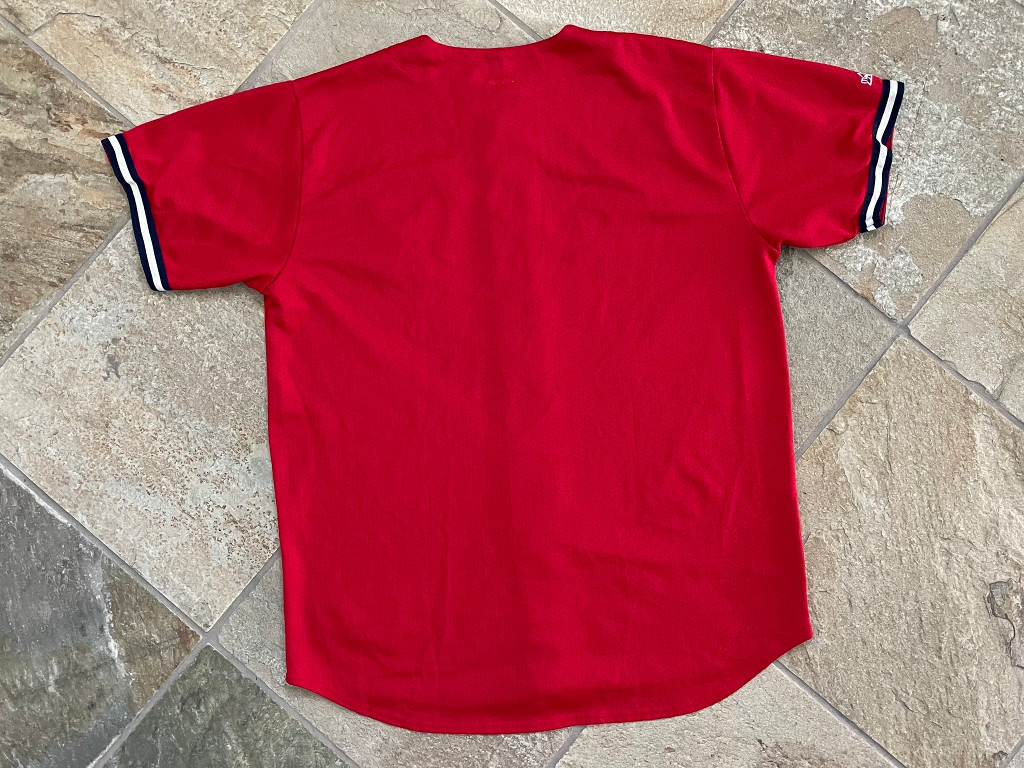 Vintage New York Yankees Red Majestic Baseball Jersey, Size XL