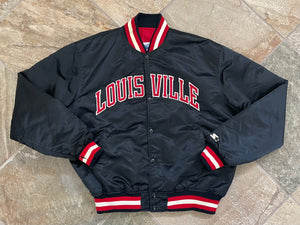 Vintage 90s Louisville Cardinals NCAA Team Satin Jacket - Maker of