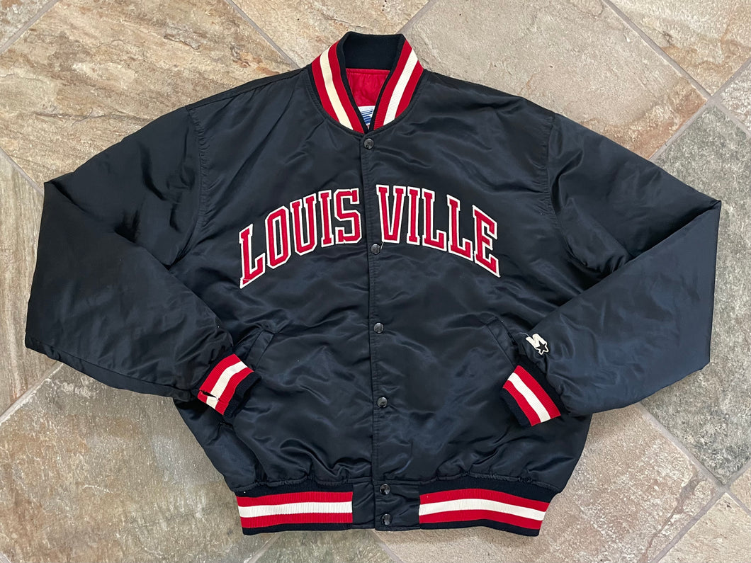 Vintage Louisville Cardinals Starter Satin College Jacket, Size XL