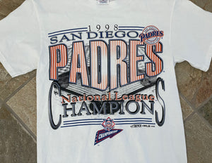 Vintage San Diego Padres 1998 NL Champions Baseball TShirt, Size Small