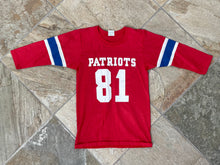 Load image into Gallery viewer, Vintage New England Patriots Rawlings Jersey Football TShirt, Size Youth Medium, 10-12